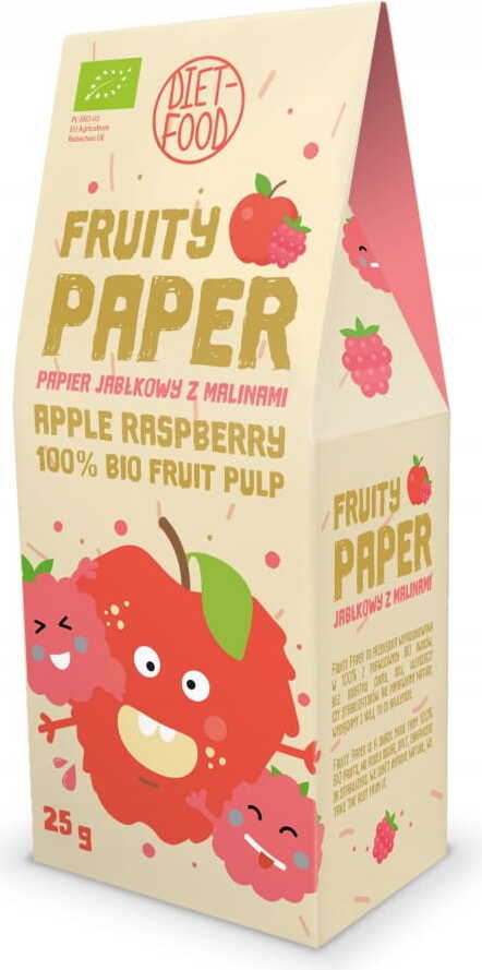 Papier à la pomme et à la framboise BIO 25 g