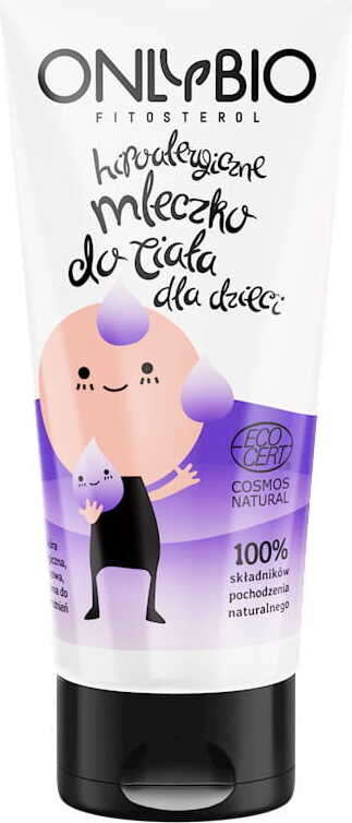 Lait corporel hypoallergénique pour enfants - tube eco 200 ml - UNIQUEMENT BIO