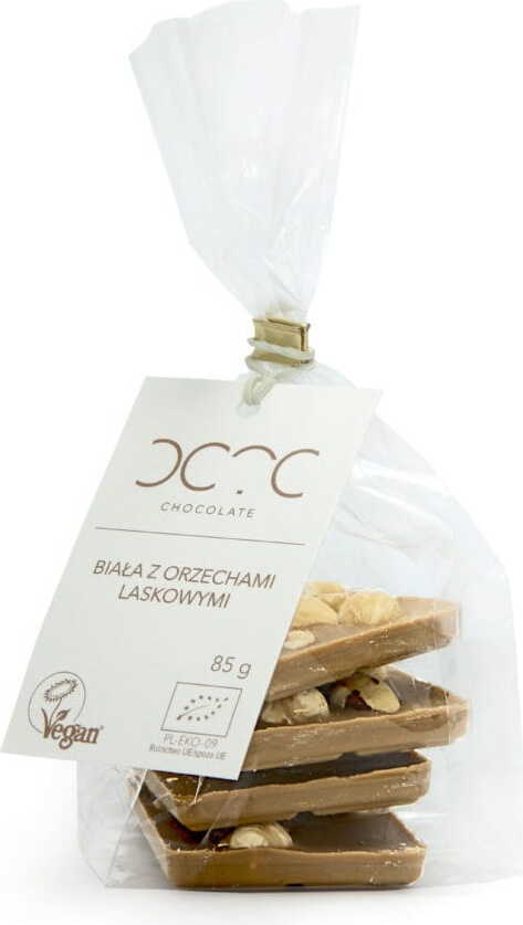 Tablettes blanches aux noisettes BIO 85 g - CACAO