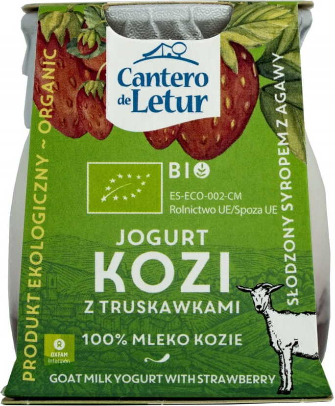 Yaourt de chèvre aux fraises BIO 125 g CANTERO DE LETU