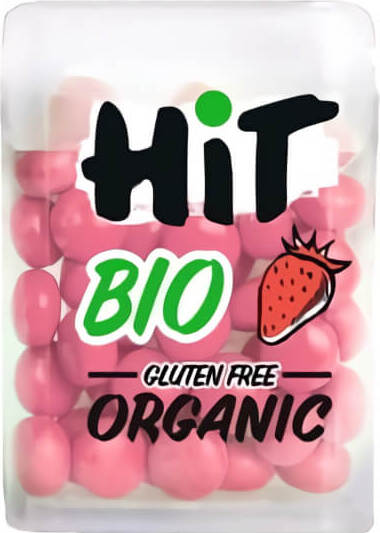 Dragées saveur fraise sans gluten BIO 15 g - HIT