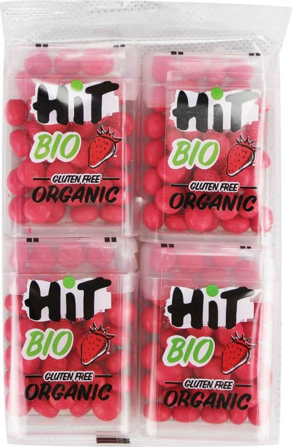 Dragées saveur fraise sans gluten BIO 4 x 15 g - HIT