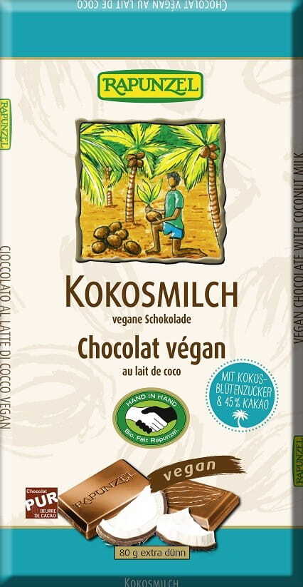 Chocolat coco équitable BIO 80 g - RAIPONCE