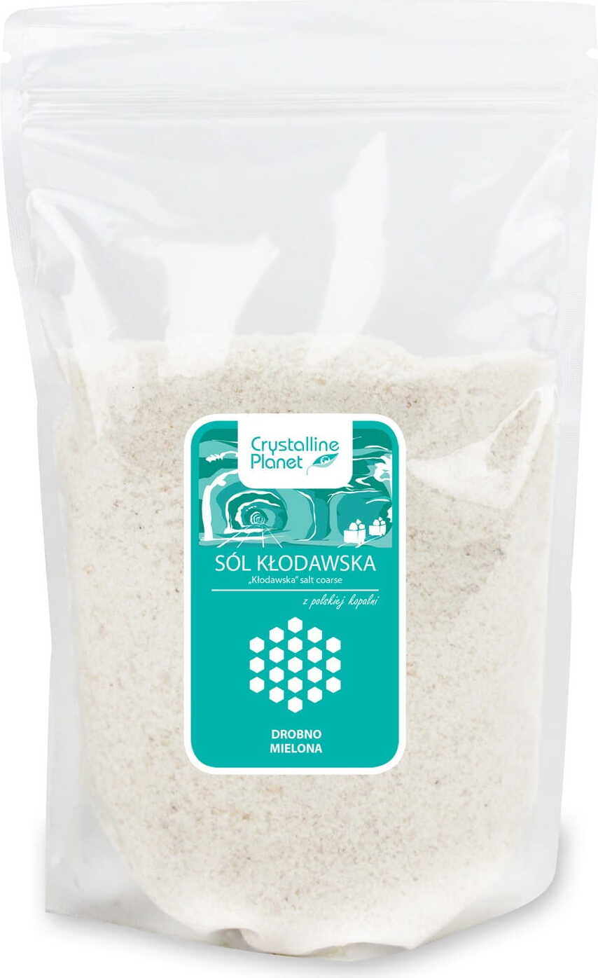 Sel de Kłodawa, finement moulu 1 kg - CRYSTALLINE PLANET