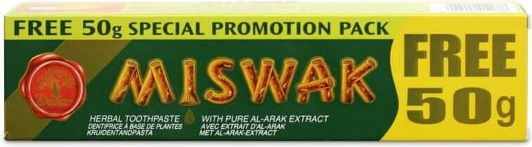 DABUR dentifrice aux herbes à l'extrait de miswak - 120 + 50 g