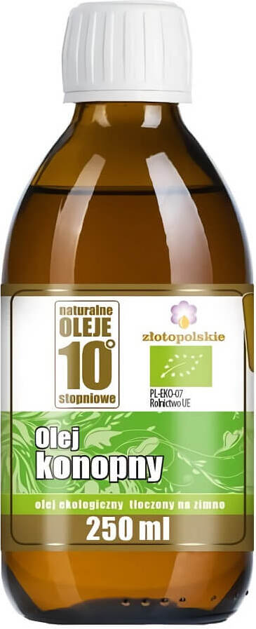 Huile de chanvre pressée à froid BIO 250 ml - POLISH GOLD