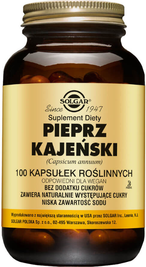 Piment de Cayenne 100 gélules SOLGAR