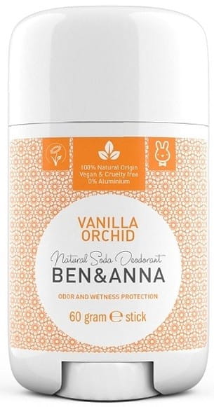 Déodorant naturel à base de soda vanille & orchidée stick plastique 60 g BEN & ANNA
