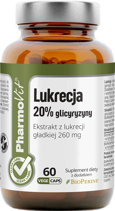 Réglisse 60 gélules 2178 g - PHARMOVIT