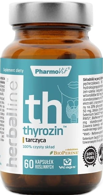 Thyrozine 60 gélules 3038 g - PHARMOVIT HERBALLINE