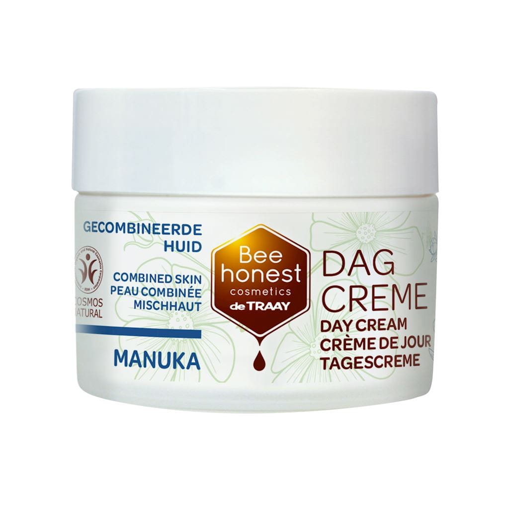 Crème visage au miel de Manuka peaux mixtes pour jour eco 50 ml - BEE HONEST