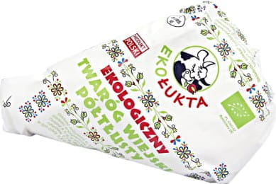 Quartier de fromage cottage semi-gras BIO (environ 300 g) - ECO ŁUKTA