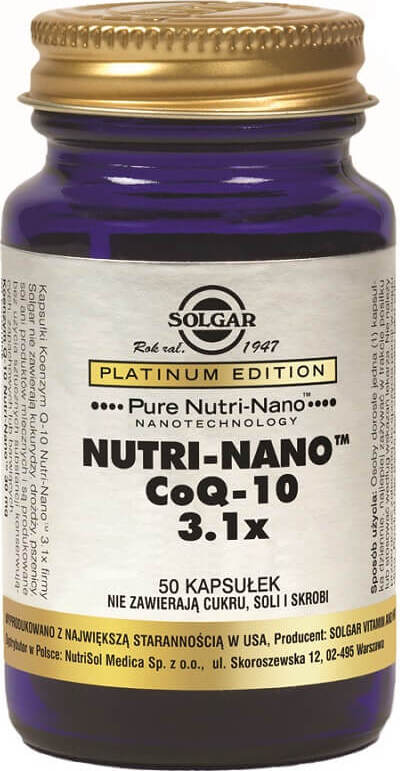 Nutri - nano coenzyme coq - 10 3,1 x 50 gélules SOLGAR