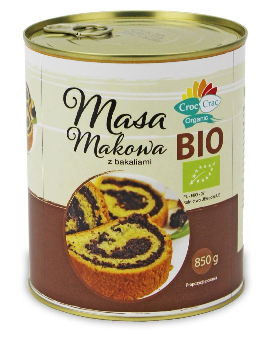 Masse de graines de pavot aux noix et fruits secs BIO 850 g (boîte) - CROC - CRAC
