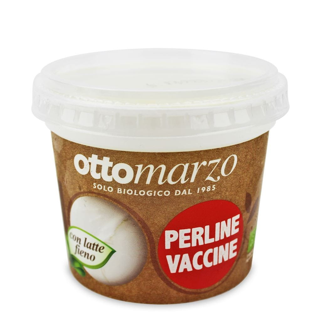 Mozzarella au lait de vache (mini boules dans une tasse) BIO 100 g - CA'VERDE