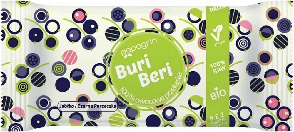 Snack pomme - cassis sans gluten BIO 10 g - PAPAGRIN