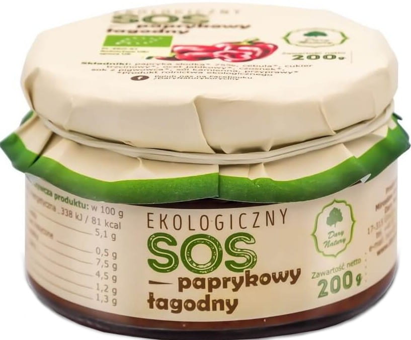 Sauce douce au paprika BIO 200 g - CADEAUX DE LA NATURE