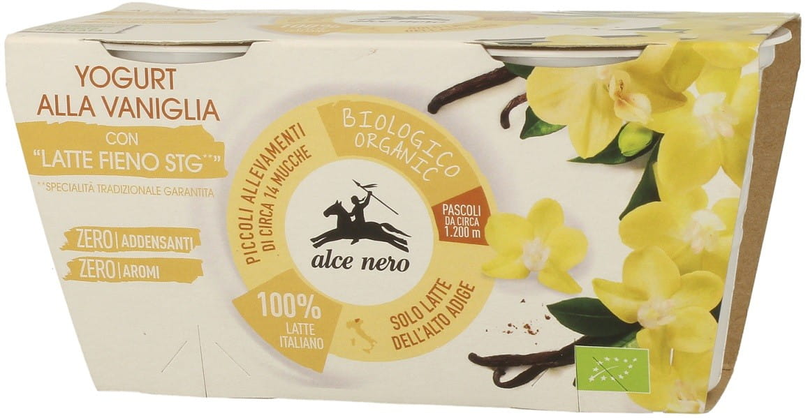 Yaourt à la vanille BIO 2 x 125 g - ALCE NERO