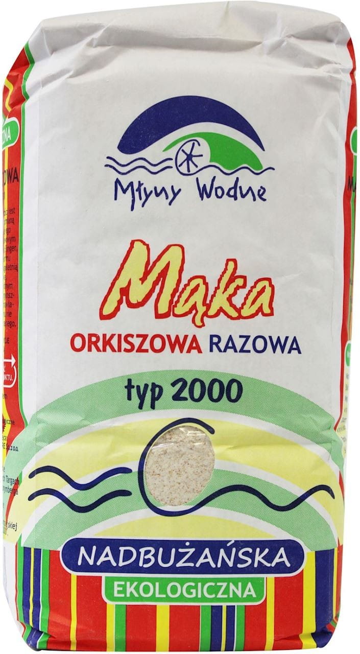 Farine complète d'épeautre du Bug River type 2000 BIO 1 kg - MOULINS À EAU