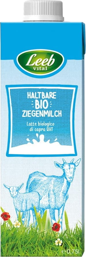 Lait de chèvre UHT (min. 3% MG) BIO 750 ml - LEEB VITAL