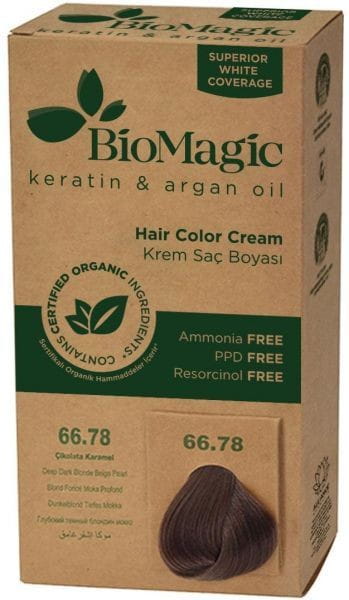 Teinture pour cheveux blond perlé très foncé (66.78) 250 g - BIOMAGIC