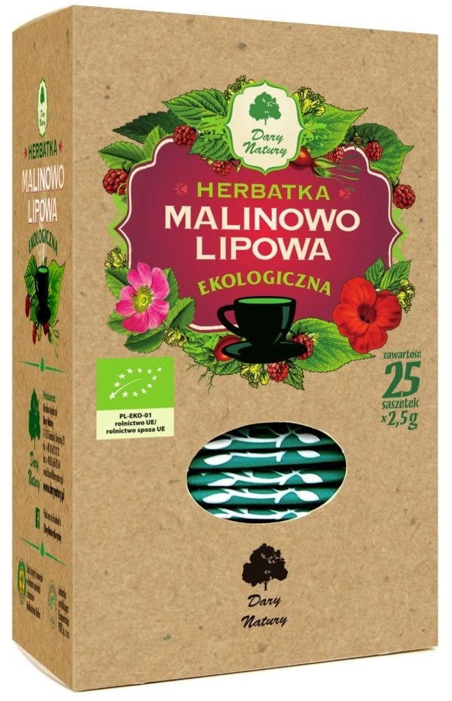 Tisane citron vert et framboise BIO (25 x 25 g) 625 g - CADEAUX DE LA NATURE