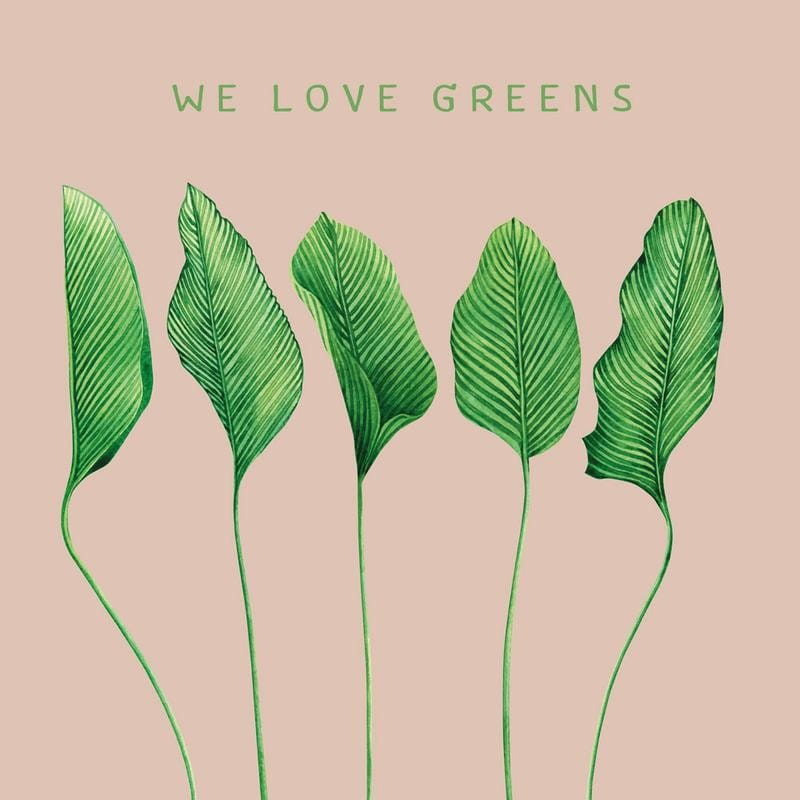Serviettes de table en bambou We love greens 20 pcs - CHIC - MIC