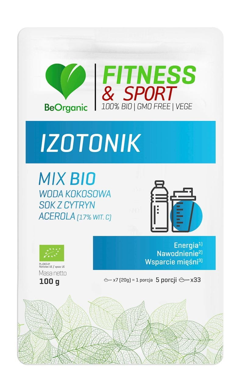 Mélange de poudre isotonique BIO 100 g - BE ORGANIC