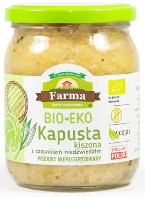 Choucroute à l'ail des ours sauvage sans gluten BIO 480 g (420 g) - FARMA ŚWIĘTOKRZYSKA
