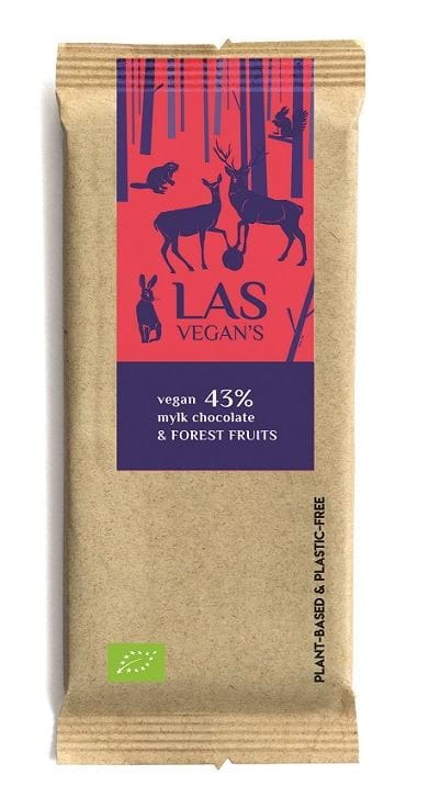 Tablette chocolat et fruits BIO 50 g - LAS VEGANS
