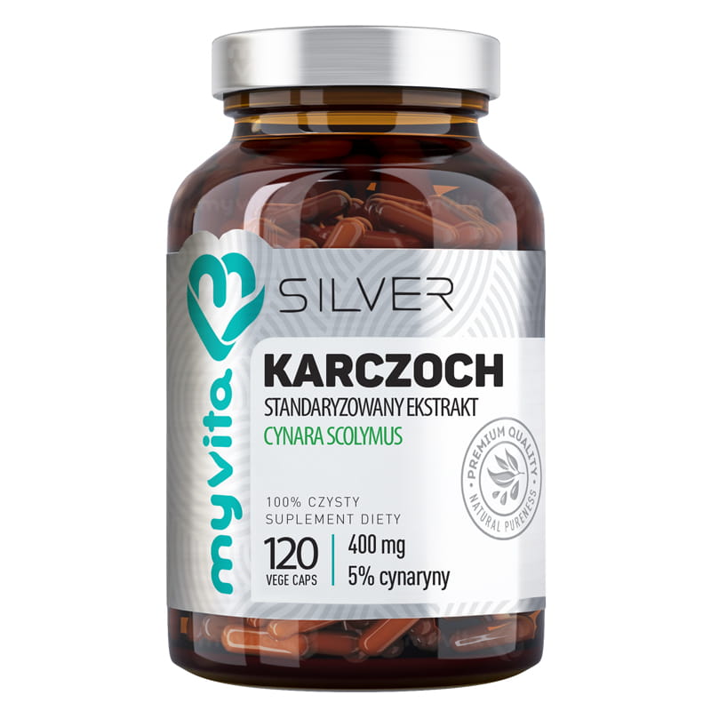Extrait d'artichaut 400mg cynarine 5% 120 gélules MYVITA SILVER