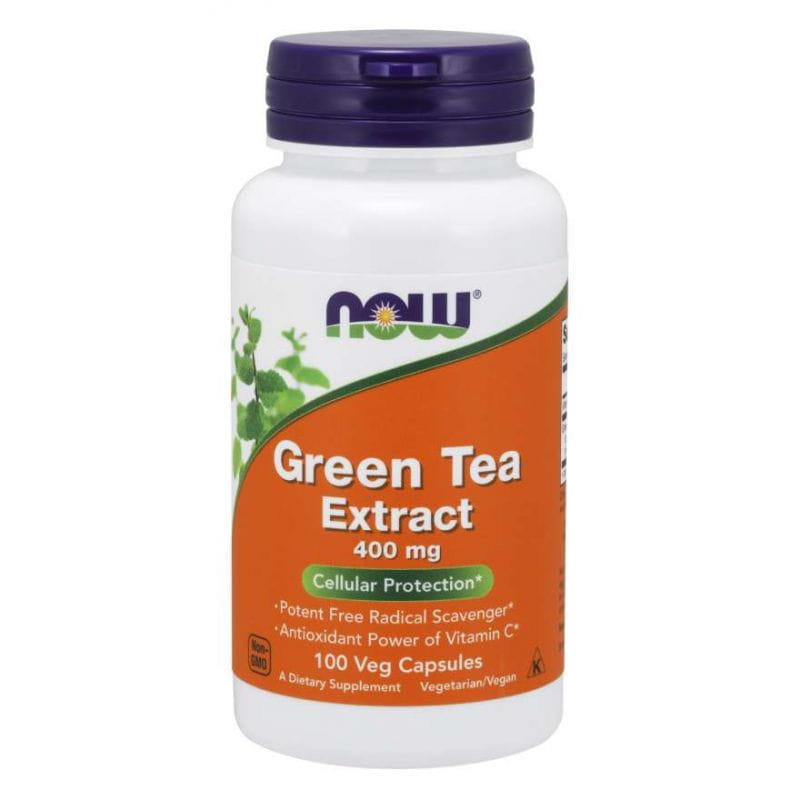 Extrait de thé vert extrait de thé vert 400 MG 100 gélules NOW FOODS