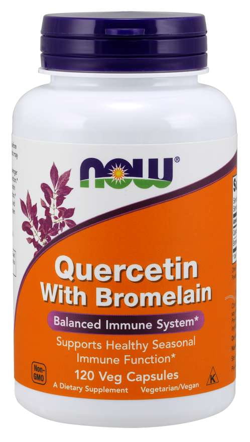 Quercétine et bromélaïne 120 gélules NOW FOODS