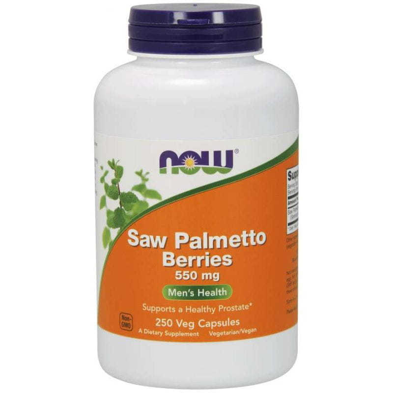 Baies de palmier nain Baies de palmier nain 550 MG 250 gélules NOW FOODS