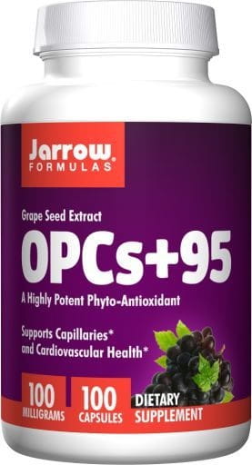 Eventuellement extrait de pépins de raisin à 95% 100 gélules FORMULES JARROW