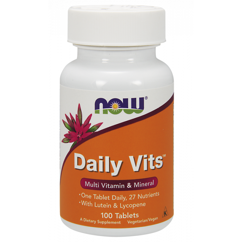 Vit vitamines et minéraux quotidiens de 100 comprimés NOW FOODS