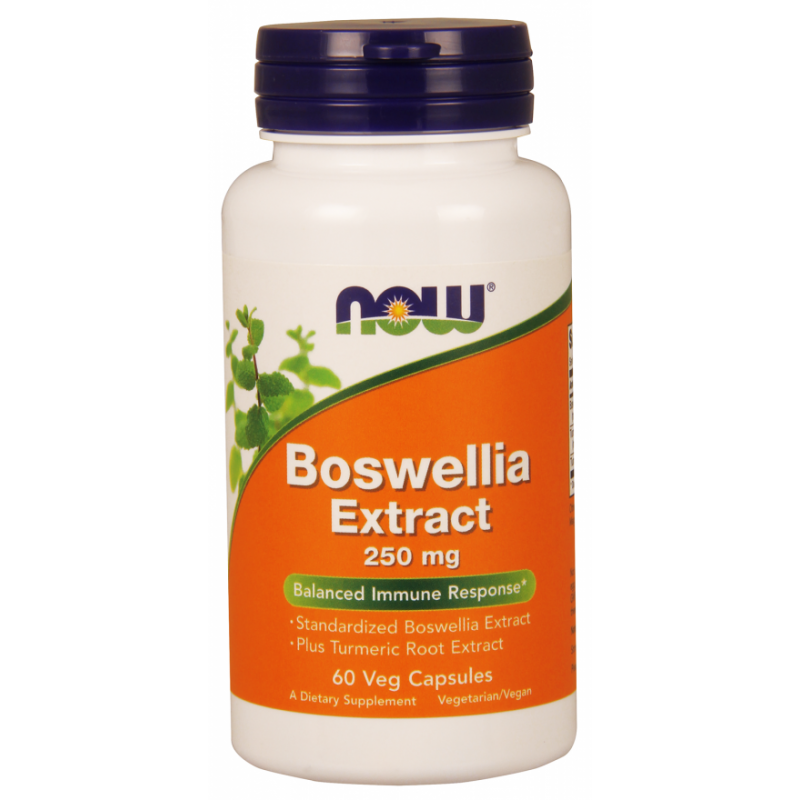 Boswellia 250 MG Extrait de curcuma 60 gélules NOW FOODS