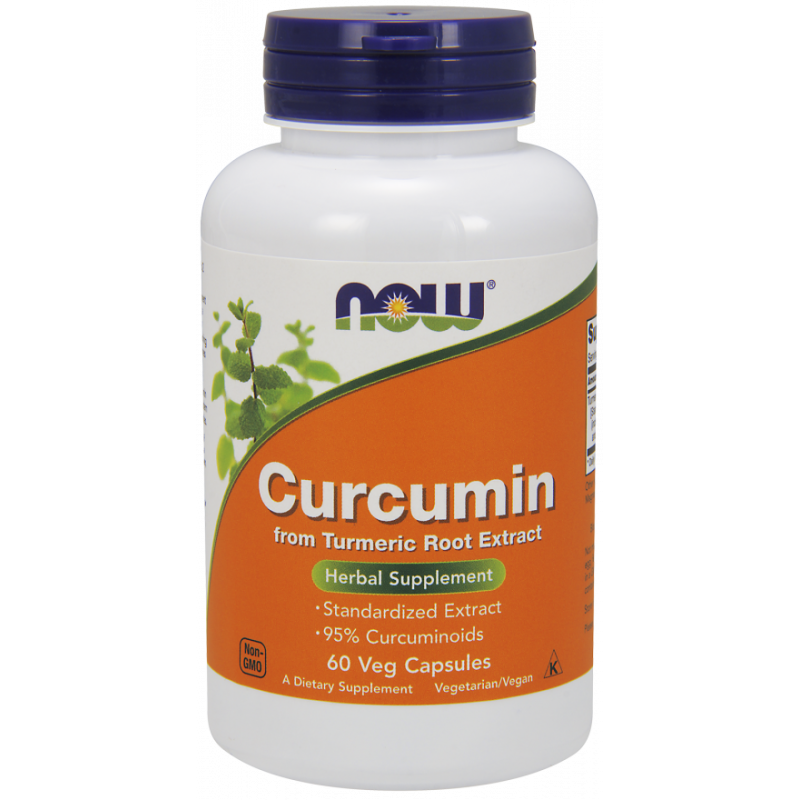 Curcumine Végétarienne Curcuma Longa 95% 60 capsules NOW FOODS