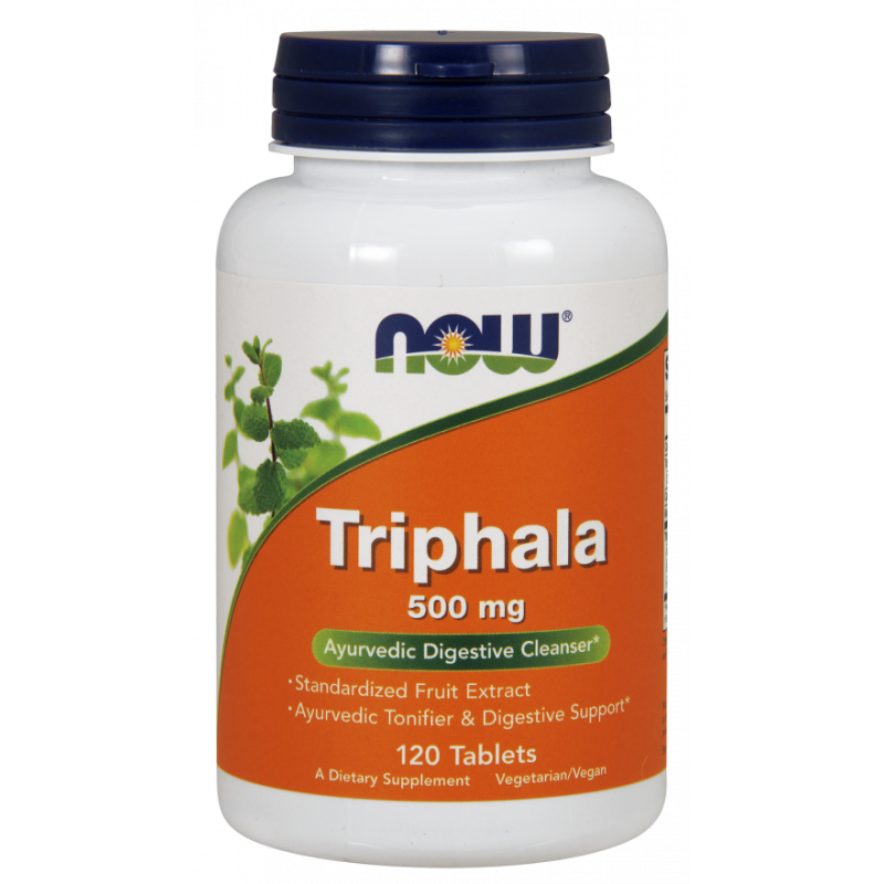 Triphala Fruits 500 MG 120 Comprimés NOW FOODS