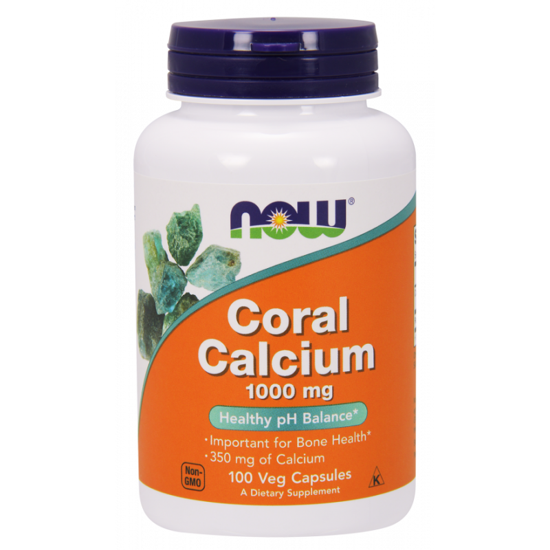 Coral calcium corail citron vert 1000 MG 100 gélules NOW FOODS