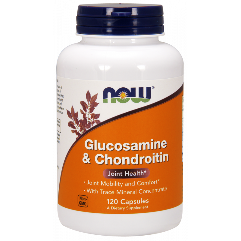Chondroïtine glucosamine et oligo-éléments 120 gélules NOW FOODS
