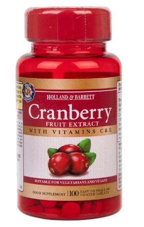 Extrait de canneberge 100 comprimés HOLLAND & BARRETT