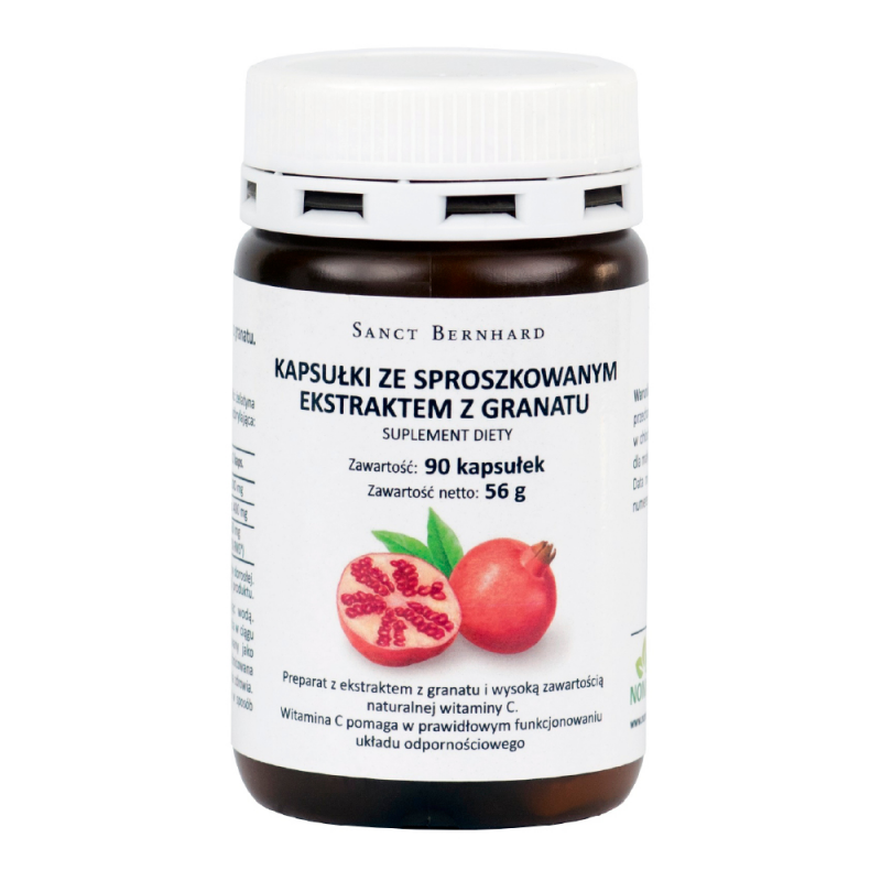 Extrait de Grenade 500 MG 90 gélules KRAUTERHAUS SANCT BERNHARD