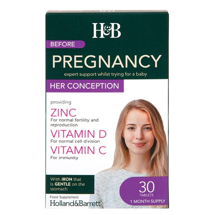 Avant la grossesse sa conception 30 comprimés HOLLAND & BARRETT