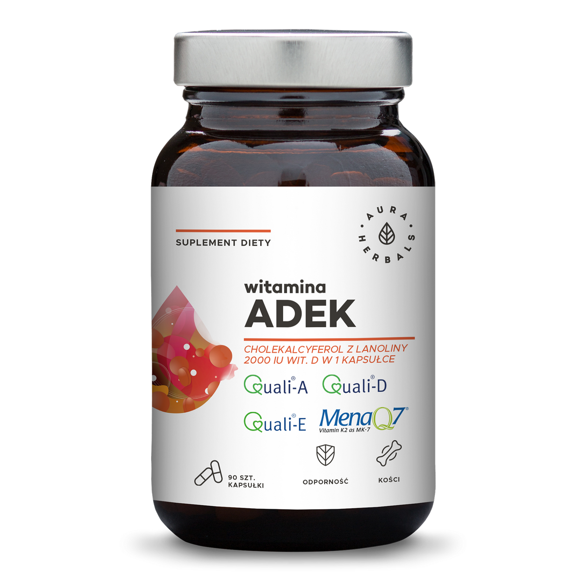 Vitamine ADEK 90 gélules AURA HERBALS