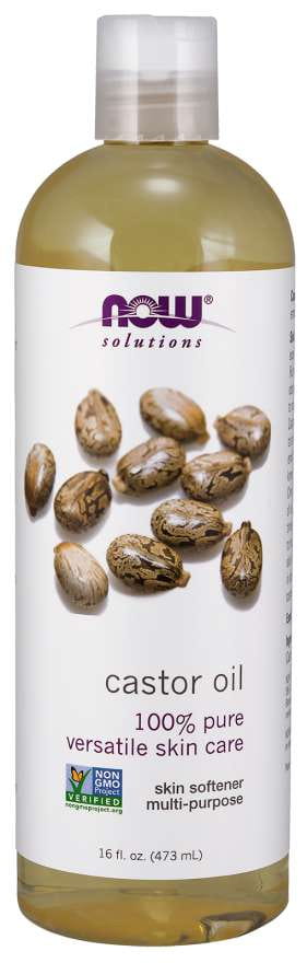 Huile de ricin 100% huile de ricin 473 ml NOW FOODS