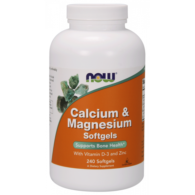 Calcium Magnésium Vitamine D3 240 gélules NOW FOODS