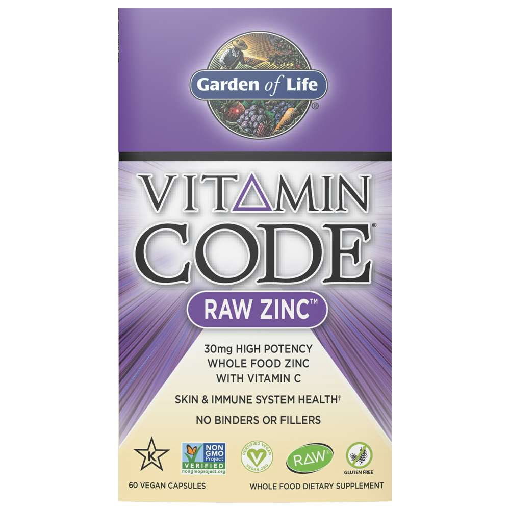 Vitamine code zinc brut 60 gélules JARDIN DE VIE