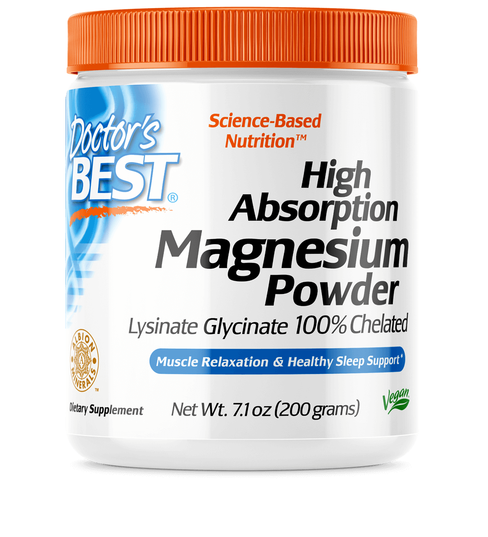 Magnésium en poudre à haute absorption Magnésium 200 g DOCTOR'S BEST