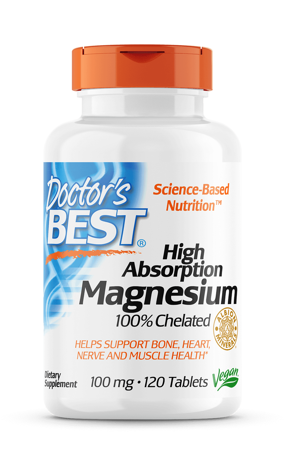 Magnésium magnésium à haute absorption 120 comprimés DOCTOR'S BEST